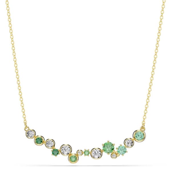 Collana Constella Taglio misto, Verde, Placcato color oro
