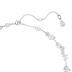 Collana Constella Taglio Round, Bianca, Placcato rodio