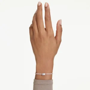 Bracciale Tennis Matrix Taglio misto, Bianco, Placcato color oro rosa