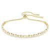 Bracciale Tennis Matrix Taglio Round, Bianco, Placcato color oro
