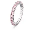 Anello Matrix Taglio Round, Rosa, Placcato rodio 60