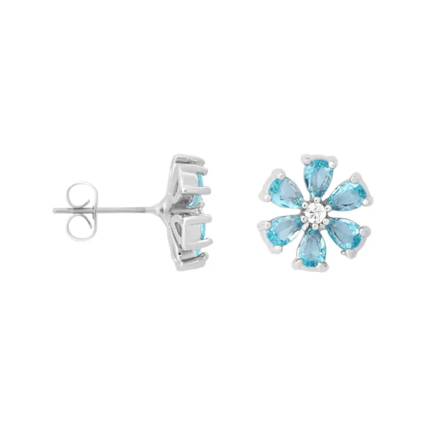 Orecchini Lobo Romantic Shine Ottone Cristallo