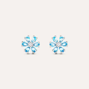 Orecchini Lobo Romantic Shine Ottone Cristallo