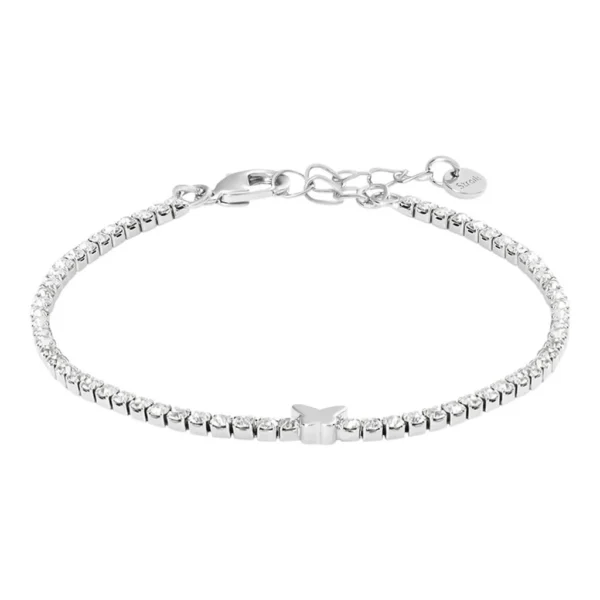 Bracciale Tennis Romantic Shine Metallo Cristallo