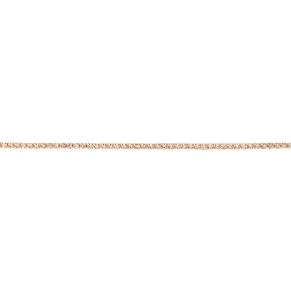 Bracciale Tennis Romantic Shine Metallo Rosa Cristallo