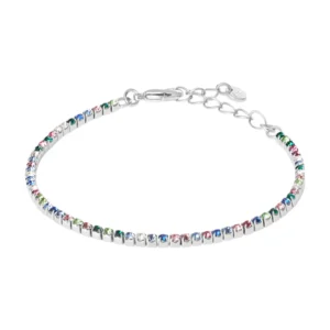 Bracciale Tennis Romantic Shine Metallo Cristallo