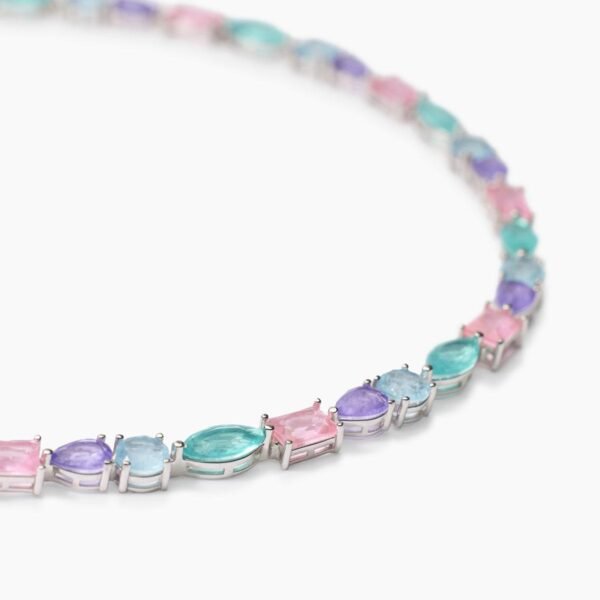 Girocollo con fusion stone multicolor Santorini