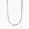 Girocollo tennis in argento con zirconi Milanesienne