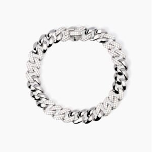 Bracciale con catena groumette e zirconi Un Gran Privilegio