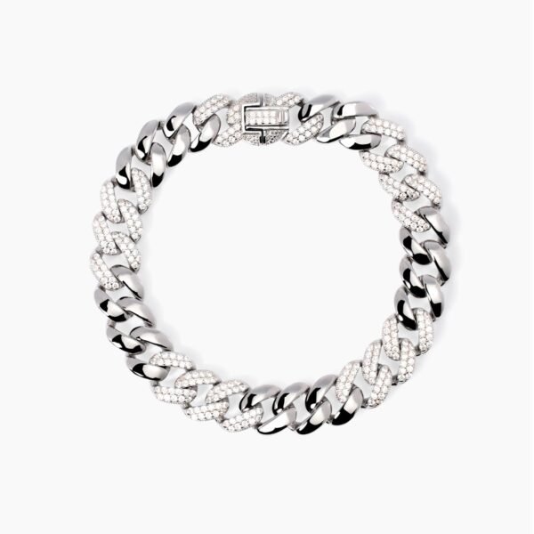 Bracciale con catena groumette e zirconi Un Gran Privilegio