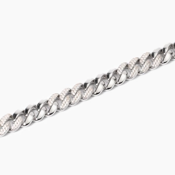 Bracciale con catena groumette e zirconi Un Gran Privilegio