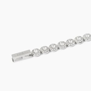 Bracciale tennis in argento con zirconi bianchi MILANESIENNE