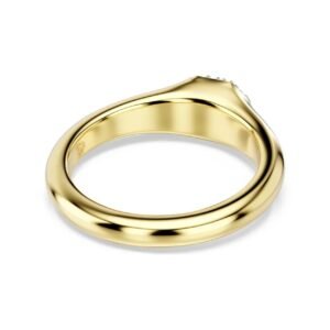 Anello Dextera Taglio misto, Bianco, Placcato color oro 48