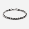 BRACCIALE CORDA IN ARGENTO 100