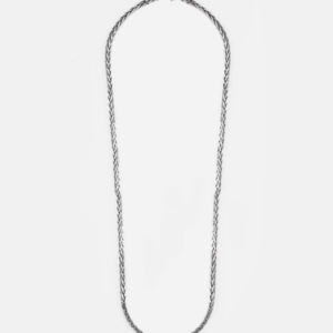 COLLANA TRECCIA DIAMOND BRAID IN ARGENTO