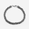 BRACCIALE TRECCIA RITORTA IN ARGENTO