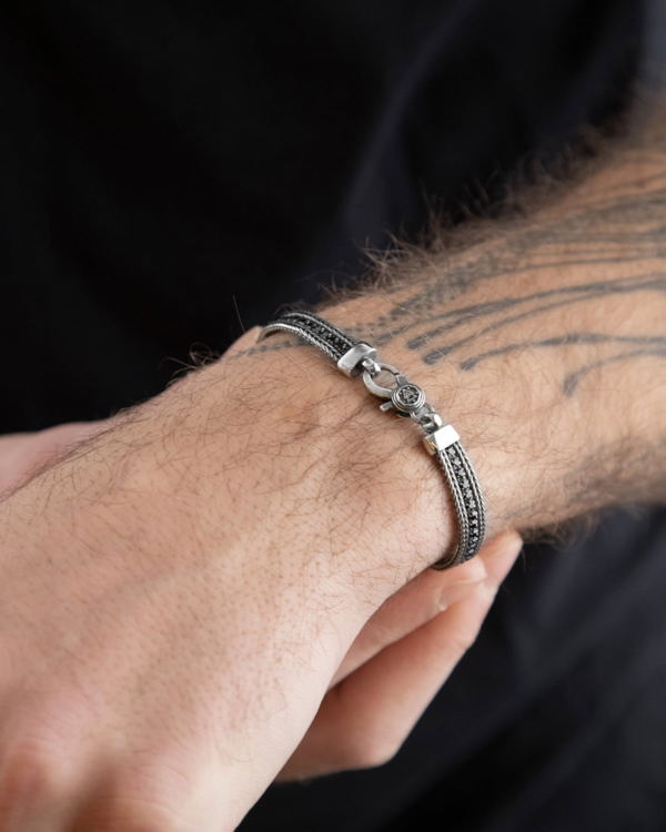 BRACCIALE TENNIS BLACK FOXTAIL