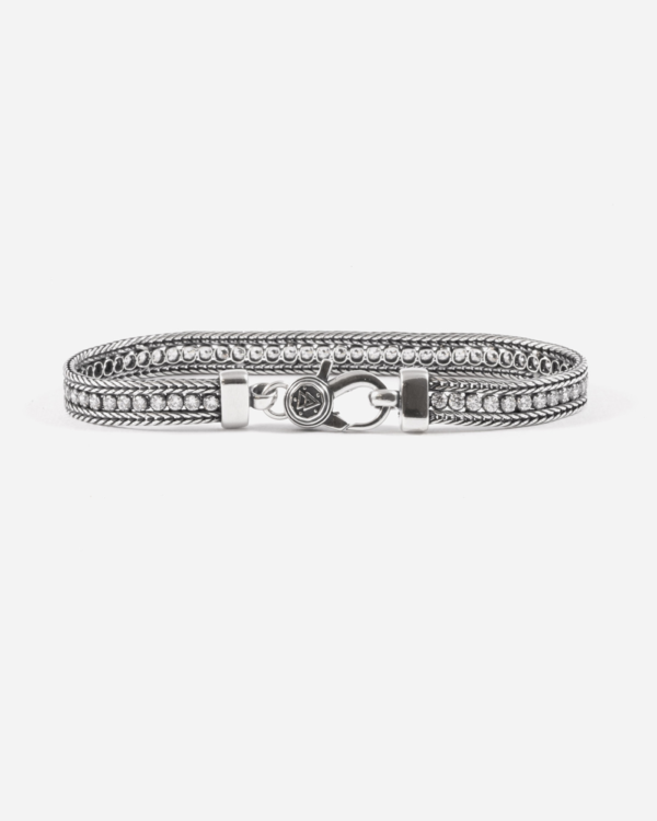 BRACCIALE TENNIS WHITE FOXTAIL CON BRILLANTI