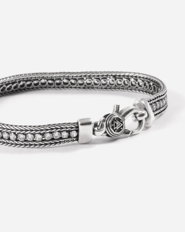 BRACCIALE TENNIS WHITE FOXTAIL CON BRILLANTI