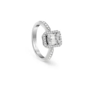 Anello Magia solitario baguette