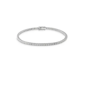 Bracciale Battito Bracciale tennis in oro bianco con diamanti