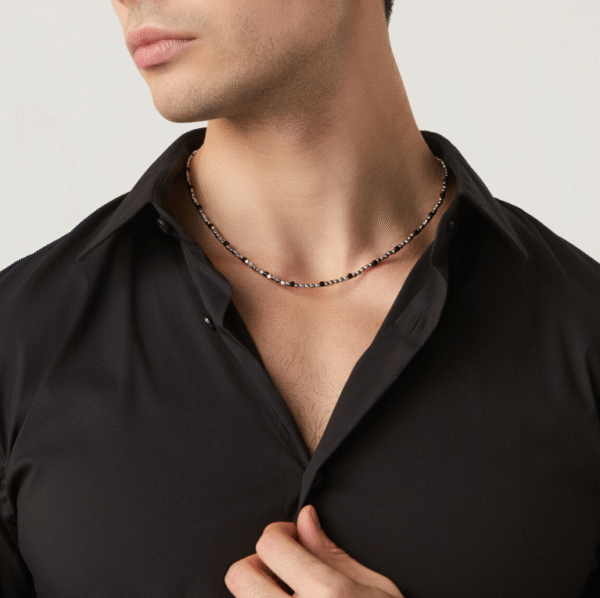 collana dadini e onice Collana in Argento 925 e onice