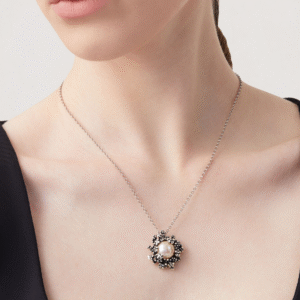 pendente blossom Collana in Argento 925 e perle naturali