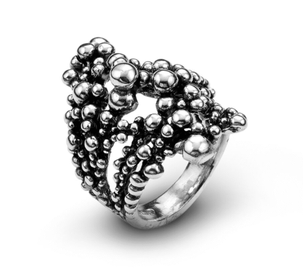 anello perlage Anello in Argento 925