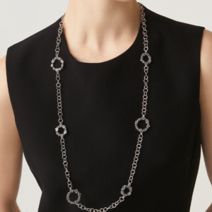 collana lunga millefiori Collana in Argento 925