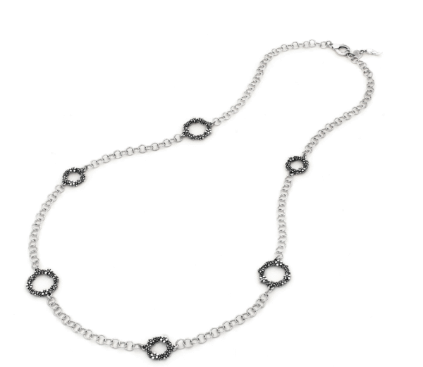 collana lunga millefiori Collana in Argento 925
