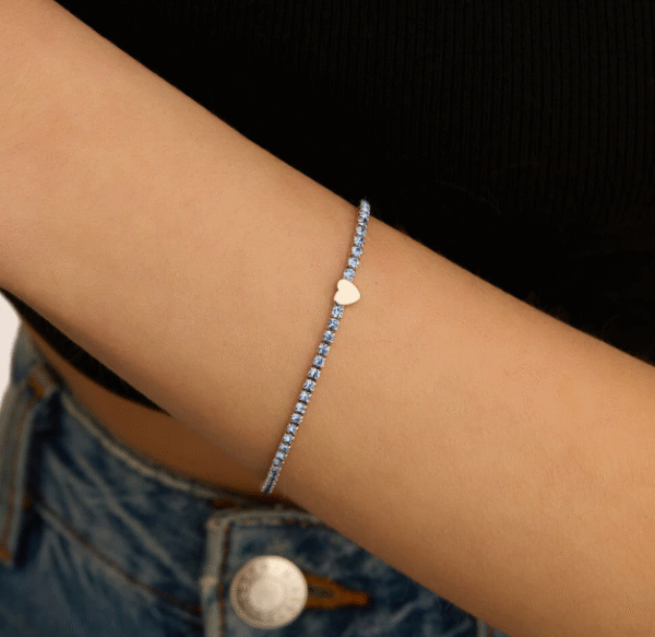 Bracciale Tennis Romantic Shine Metallo Cristallo