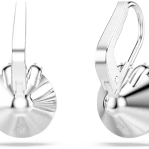 Orecchini pendenti Bella V Taglio Round, Blu, Placcato rodio