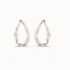 Orecchini maxi a maglie placcati argento Sterling