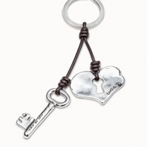 Portachiavi Intimidad a cuore placcato argento Sterling