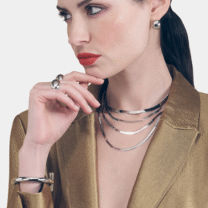 Collana in argento Herringbone