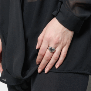 Anello in argento con cuore