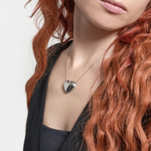 Collana in argento con cuore grande