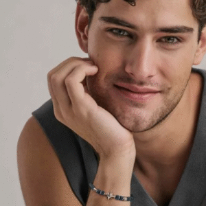 Bracciale Atlante in Pelle con Rosa dei Venti