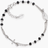 Bracciale Rosario con Cristalli Neri