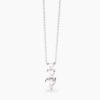 Girocollo in argento con zirconi cuore