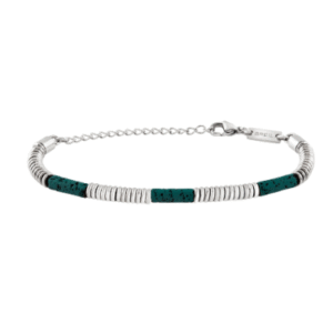 FUSION BRACCIALE IN ACCIAIO E LAVA