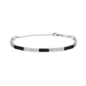 FUSION BRACCIALE IN ACCIAIO E LAVA