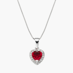 Collana Rodio Cuore dell'Oceano Rubino