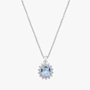 Collana Royal Lady Zircone Acquamarina