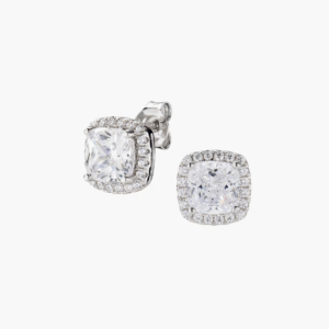 Orecchini Lady con Zircone Bianco Taglio Radiant