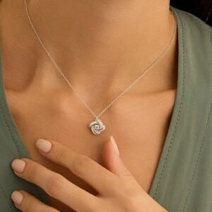 Collana Silver Elegance Argento Rodiato Cubic Zirconia