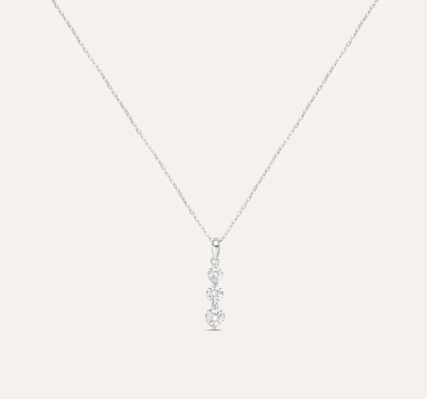 Collana Trilogy Silver Elegance Argento Rodiato Cubic Zirconia
