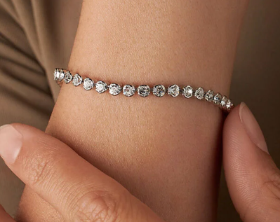 Bracciale Tennis Romantic Shine Metallo Cristallo