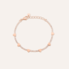 Bracciale Romantic Shine Ottone Rosa Cristallo