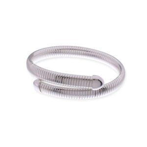 Bracciale argentato contrarié Tubogas